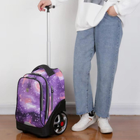 Großhandel Großer Schulrucksack mit Nylonfutter, Trolley-Funktion, Großen Rädern und Treppensteigfähig, Wasserdicht
