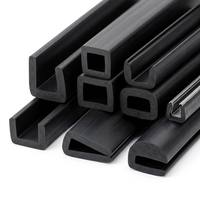 Protector de Bordes de Goma en Forma de U Personalizado Jacey para Sellado de Gabinetes Industriales, Chapa Metálica y Cajas Eléctricas