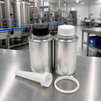 Boîte métallique vide pour additif carburant Octane Booster pour l'entretien automobile, emballage rond en fer blanc vide