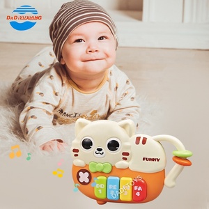 Juguete Montessori Baby Dino เปียโนแมวสำหรับเด็กทารกที่มีแสงและเสียง-การเรียนรู้และพัฒนาการสำหรับเด็กทารก0-12เดือน - Product Image 4