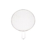 Grille de barbecue coréenne ronde en acier inoxydable, résistante à la chaleur, antiadhésive, facile à nettoyer