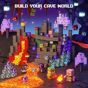 Chất lượng cao từ khối xây dựng khối Nhựa Magma hang sci-fi cảnh Halloween ý tưởng quà tặng cho trẻ em lứa tuổi khác nhau trực tiếp - Product Image 4