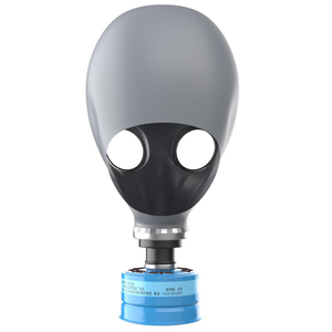 Masque à gaz nucléaire anti-impact réutilisable et lavable pour le visage entier, avec filtre remplaçable, construction en caoutchouc 3 couches pour produits chimiques - Product Image 6