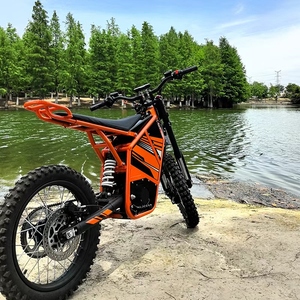 SLMD-2X <b>72V</b> 40Ah 80km/h High Speed Off Road Dirt Bike Mid Drive Hydraulic Adult Motorcycle - Product Image 1