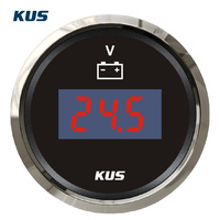 KUS SEA-V Seri 52mm 9~32V Voltmeter Digital 12V/24V untuk Kapal Universal