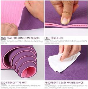 BunnyHi YJD012 personnalisé <span class=keywords><strong>pas</strong></span> <span class=keywords><strong>cher</strong></span> <span class=keywords><strong>Gym</strong></span> sport entraînement Fitness haute densité grand épais 8mm 10mm 15mm mousse Nbr <span class=keywords><strong>tapis</strong></span> <span class=keywords><strong>de</strong></span> Yoga avec sangle - Product Image 2
