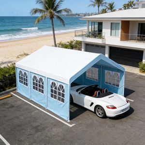 Auvent de protection solaire extérieur <span class=keywords><strong>pour</strong></span> maison, abri de voiture, auvent de garage simple, tente imperméable quatre saisons à ouverture rapide et automatique - Product Image 2