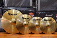 Golden 14-Inch Drum Cymbal Brass Alloy Crash Percussion Accessories Drum Kit Gong & Cymbals Set