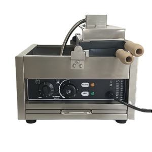 Machine à Taiyaki à double rangée 14 trous, électrique, pour usage commercial en <span class=keywords><strong>boulangerie</strong></span>, machine à gaufres en forme de poisson, revêtement antiadhésif, thermostat réglable (220V) - Product Image 3