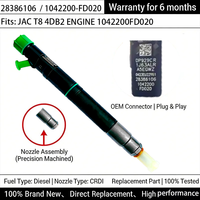 28386106 Inyector de Combustible Diésel Original Nuevo para Motor JAC T8 4DB2 2.0D 1042200FD020