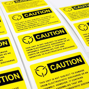 警告标志黄色防水重型警告警告安全标志墙贴标签户外 - Product Image 1