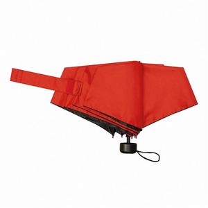 Parapluie manuel ultra-léger pliable en 3 sections, design moderne, avec armature en fibre anti-UV, 8 baleines, tissu pongé 190T, poignée en caoutchouc, pour l'extérieur, design tendance - Product Image 2
