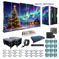 Écran LED d'intérieur couleur pleine P4.81, mur vidéo LED, panneau d'affichage LED pour location de scène, pour la célébration de Noël AIRC4.81-M