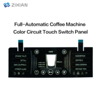 Panel de Membrana con Teclado de Control OEM, Impresión de Pantalla, Material PET/PC, Interruptor Táctil a Color para Máquina de Café Totalmente Automática