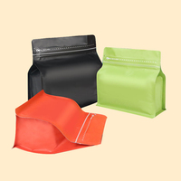 Prix de gros Sac de café en plastique Sacs en papier brun Sacs d'emballage de café noir en feuille d'aluminium personnalisés pour grain de café