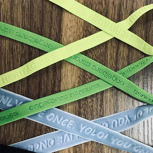 Bandoulière élastique en satin Lanière en sangle avec logo personnalisé Sangle élastique jacquard pour soutien-gorge - Product Image 3