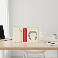 Produit Tendance 2026 : Ensemble Cadeau d'Entreprise Luxe et Promotionnel - Gourde Thermos à Affichage Numérique et Masseur Cervical