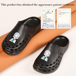 Mode imprimé hôpital chaussures de travail pour médecins soins infirmiers gommage sabots Flexible léger unisexe sans lacet chaussures - Product Image 3