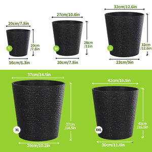 Vente en gros de pots de fleurs ronds pour jardin de pépinière en plastique pour l'<span class=keywords><strong>extérieur</strong></span> - Product Image 3