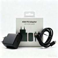 Chargeur USB C rapide N1 45W PD 3.0 PPS, chargeur mural, charge rapide 2.0, adaptateur pour Samsung Galaxy S24 Ultra S23 S22, ordinateur portable