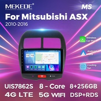 MEKEDE MS Android 12 8core 8 + 128G vidéo de voiture android pour Mitsubishi ASX 2010-2017 autoradio colling fan 4G LTE WIFI GPS BT gps