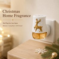 Diffuseur d'arômes de Noël Flocon de Neige Cerf 21ml, Machine à Parfum Sans Eau à Brancher pour la Maison, Cadeau, Vente en Gros
