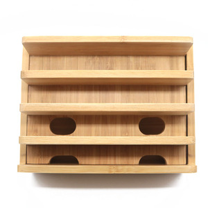 wooden charging Station For Multiple Device Holder Desktop Docking Stations Organizer Usb Cable Packaging Box