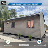 WELLCAMP Vente Chaude Maison de Montagne Préfabriquée Cabane en Bois en Forme de A Chalet Alpin pour l'Été Maison de Vacances Modulaire pour Jardin