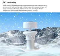 Sensor 4 en 1, Anemómetro Ultrasónico, Detector de Velocidad del Viento, Temperatura y Humedad, Protección IP65, Rango de Temperatura Operativa de -20°C a 70°C