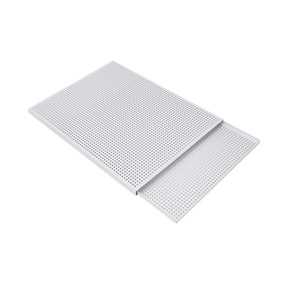 Plateau de four rectangulaire en <span class=keywords><strong>aluminium</strong></span> pour pâte feuilletée Mille Feuille 40x30cm 60x40cm Plat de cuisson Plat perforé Hôtel Restaurant - Product Image 1