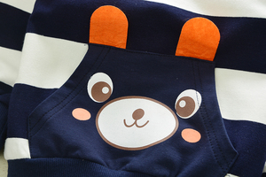 Conjuntos de Ropa para Niños, Otoño 2019, Baratos, Estilo Asiático, con Dibujo de Oso a Rayas, Venta al por Mayor, Boutique de Bangladesh - Product Image 3