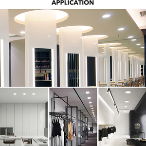 Panel de luz LED cuadrado redondo empotrado para oficina de tienda de Casa de hotel interior al por mayor - Product Image 5
