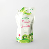 50ml 150ml Op maat gemaakte voedselveilige fruit sap stand-up spout pouch zak met zuigmond voor vloeibare dranken pouch