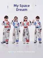 Costume d'astronaute pour enfants inspiré de la technologie, kit de performance robotique à paillettes inspiré de l'IA pour la danse des rêves, pour étudiants