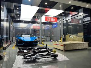 Kit de carrosserie en fibre de carbone sèche de style Dk pour <span class=keywords><strong>Lamborghini</strong></span> Revuelto jupe de lèvre avant diffuseur arrière capot de becquet - Product Image 2