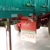 Semi-remorque de camion de fret à ridelles en acier 3/4/5 essieux, avec train de roulement robuste pour le transport de bétail, bovins, moutons, poulets