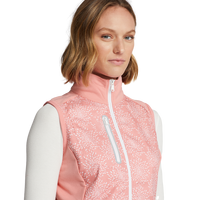 Summer Golf Bekleidung Kleidung Damen Schnellt rocknende ärmellose Techy Terry Full Zip Golf Active Gym Jacke Weste Weste