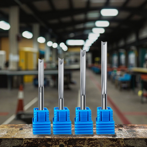 Jinchuan hai sáo thẳng Router bit 6mm 8mm chân CNC gỗ thẳng Khắc Cắt phay cắt cuối máy cắt - Product Image 1
