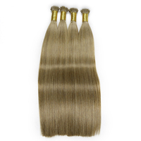 Extensiones de Cabello Humano 100% Natural, Doble Trama, Sin Procesar, Remy, con Punta de Queratina y Anillo Nano, al por Mayor