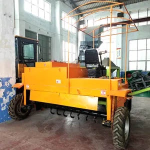 Automatic cow dung manure new moving type compost manure making machine equipment
