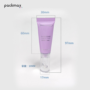 Tube de gloss à lèvres incliné personnalisé de 10 ml, flacon rechargeable pour huile à lèvres, tube souple pour crème à lèvres, tube pour crème gel pour les yeux - Product Image 2