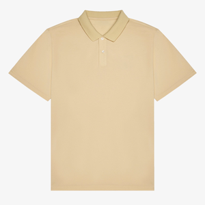 Camisas de Golf de Punto Sólido de Lujo para Hombre OEM, Elásticas en Cuatro Direcciones, Logotipos Bordados Personalizados, Impresión Exclusiva a Medida - Product Image 5