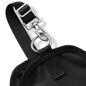 Sac à foin pour chevaux, vaches, moutons, alimentation lente, en tissu Oxford noir, pochette d'alimentation pour écurie - Product Image 4
