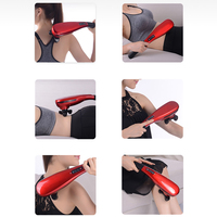 LICHANG Delphin-Infrarot-Physiotherapie Vibration schnurloser wiederaufladbarer Massagehammer drahtloser Körperrücken-Hand-Massagegerät