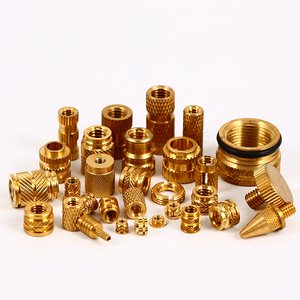 Đai Ốc Đồng M3 M4 M6 <span class=keywords><strong>M8</strong></span> M16 Theo Yêu Cầu Của Nhà Máy Oem Odm Đai Ốc Chèn Ren Có Khía Bằng Đồng Thau - Product Image 1