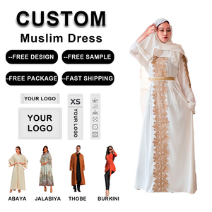 زينب عباية رمضان العربية دبي قفطان نمط مسلم فستان دبي المرأة مخصص النسيج عباية المرأة فستان مسلم - Product Image 1