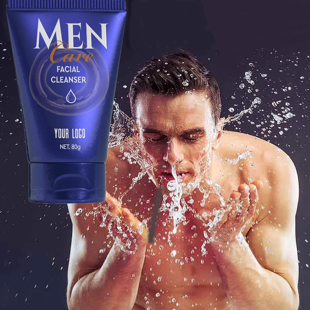 Nouveau Design approvisionnement d'usine rafraîchissant hydratant nettoyage en profondeur des Pores nettoyant pour le visage nettoyant pour le visage pour hommes