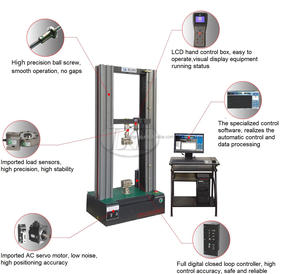 Máquina de prueba de material universal ASTM D638 Máquina de prueba de tracción de plástico reforzado y no reforzado - Product Image 2