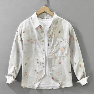 Camisas Florales Modernas para Hombre al por Mayor 2026, Ligeras, Transpirables, de Manga Larga, con Diseño de Botones, Estilo Chino, Poliéster/Algodón - Product Image 1