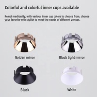 Lumières d'éblouissement pré-intégrées à LED modernes anti-éblouissement sans bord avec maille en nid d'abeille pour le salon corps de lampe en aluminium à base E27